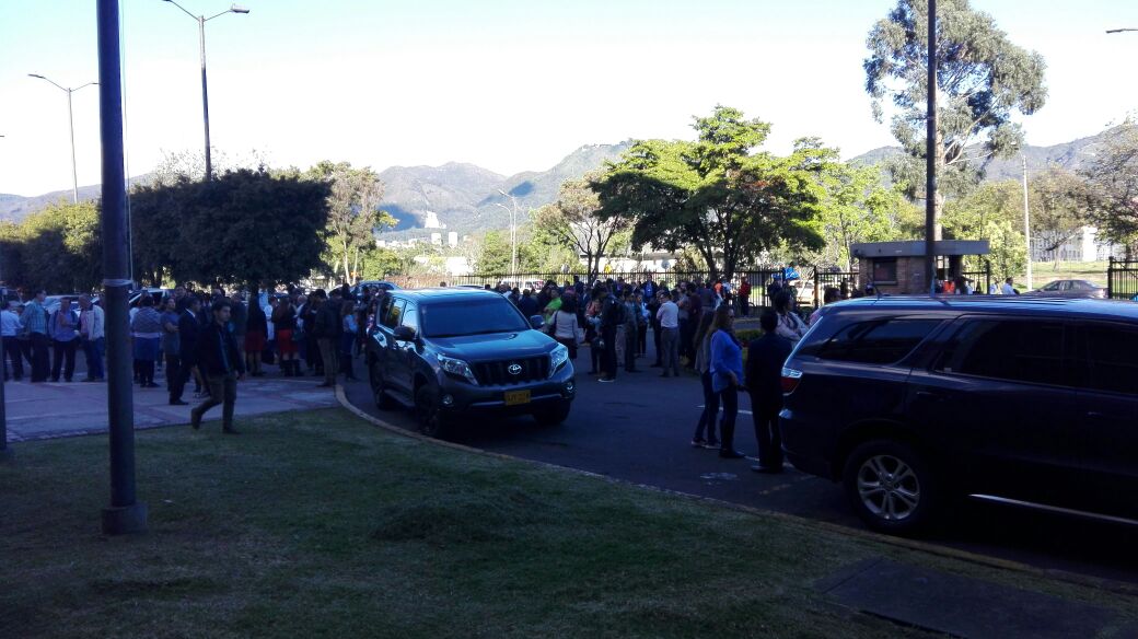 Evacuación Universidad Nacional en Bogotá