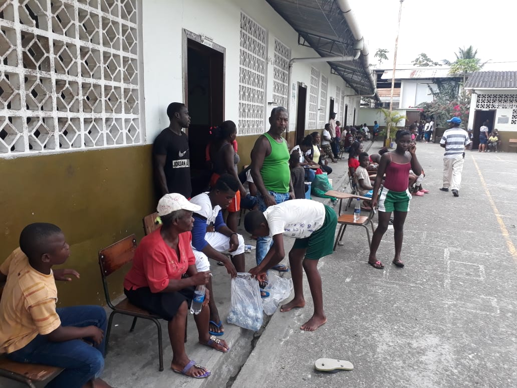 Desplazados en el municipio de El Charco