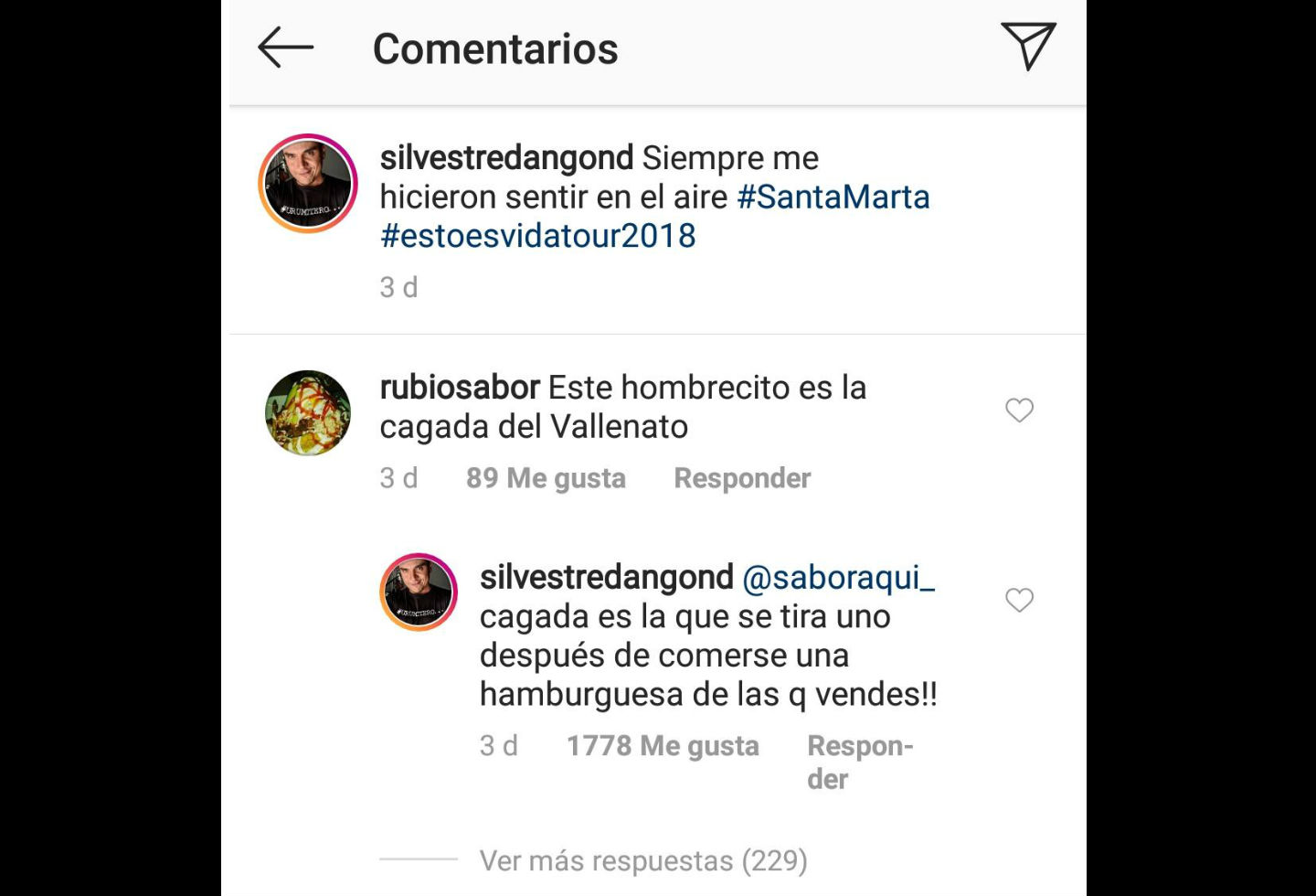 Silvestre Dangond y seguidor se ofenden mutuamente