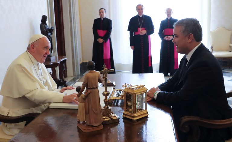 Encuentro Duque - papa Francisco