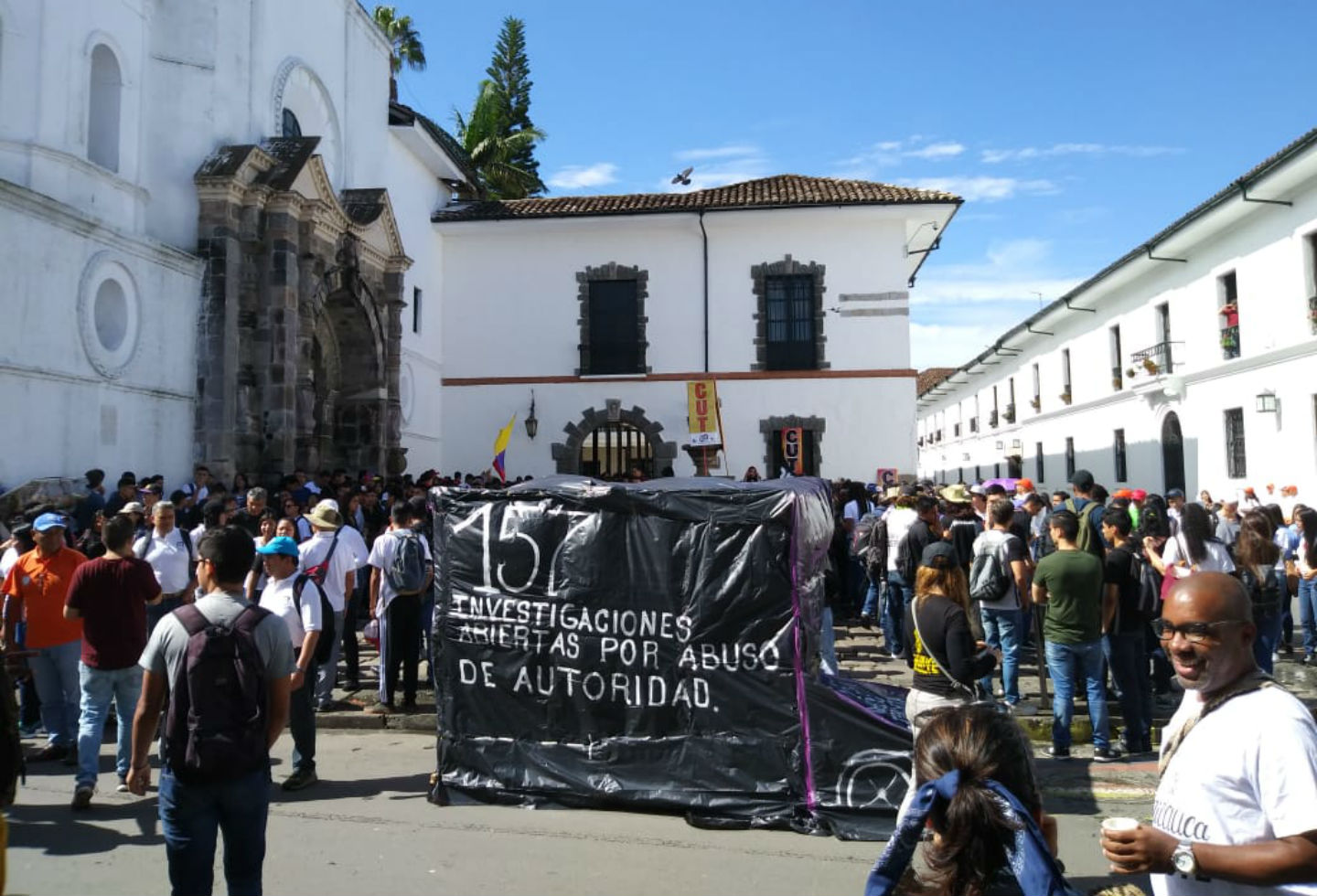 Marcha estudiantil en Popayán