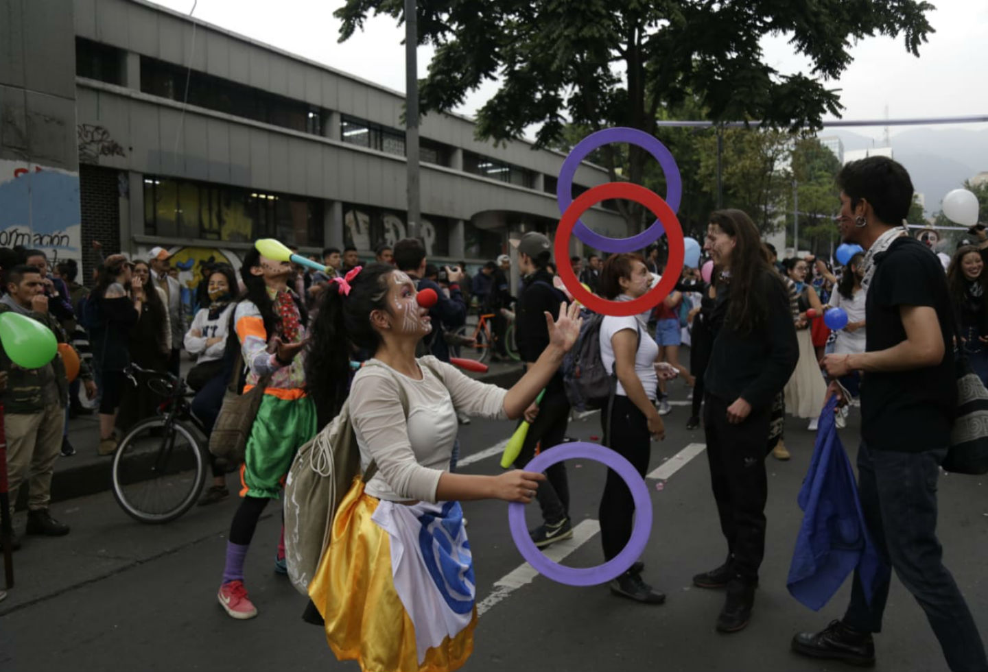 Marcha estudiantil en Bogotá