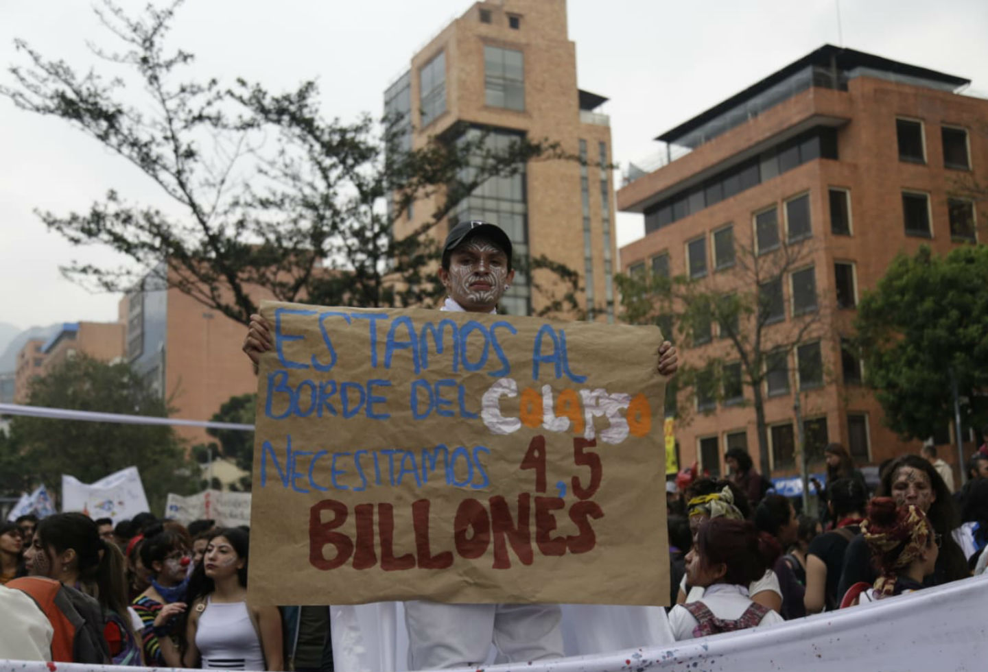Marcha estudiantil en Bogotá