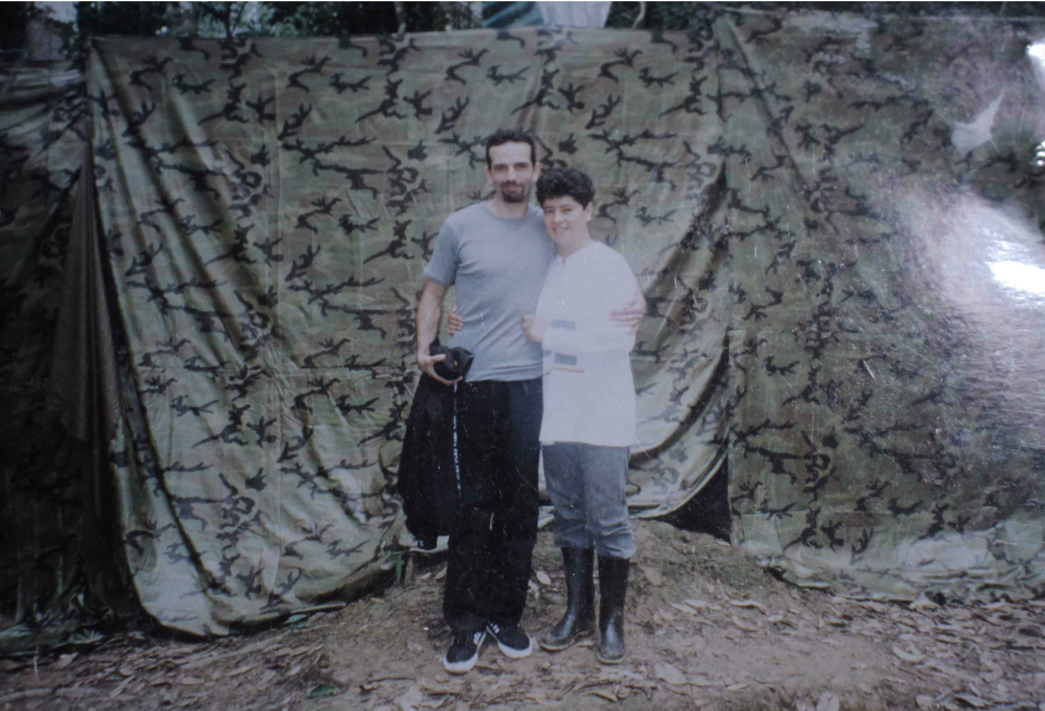 Coronel Julián Guevara durante su secuestro.