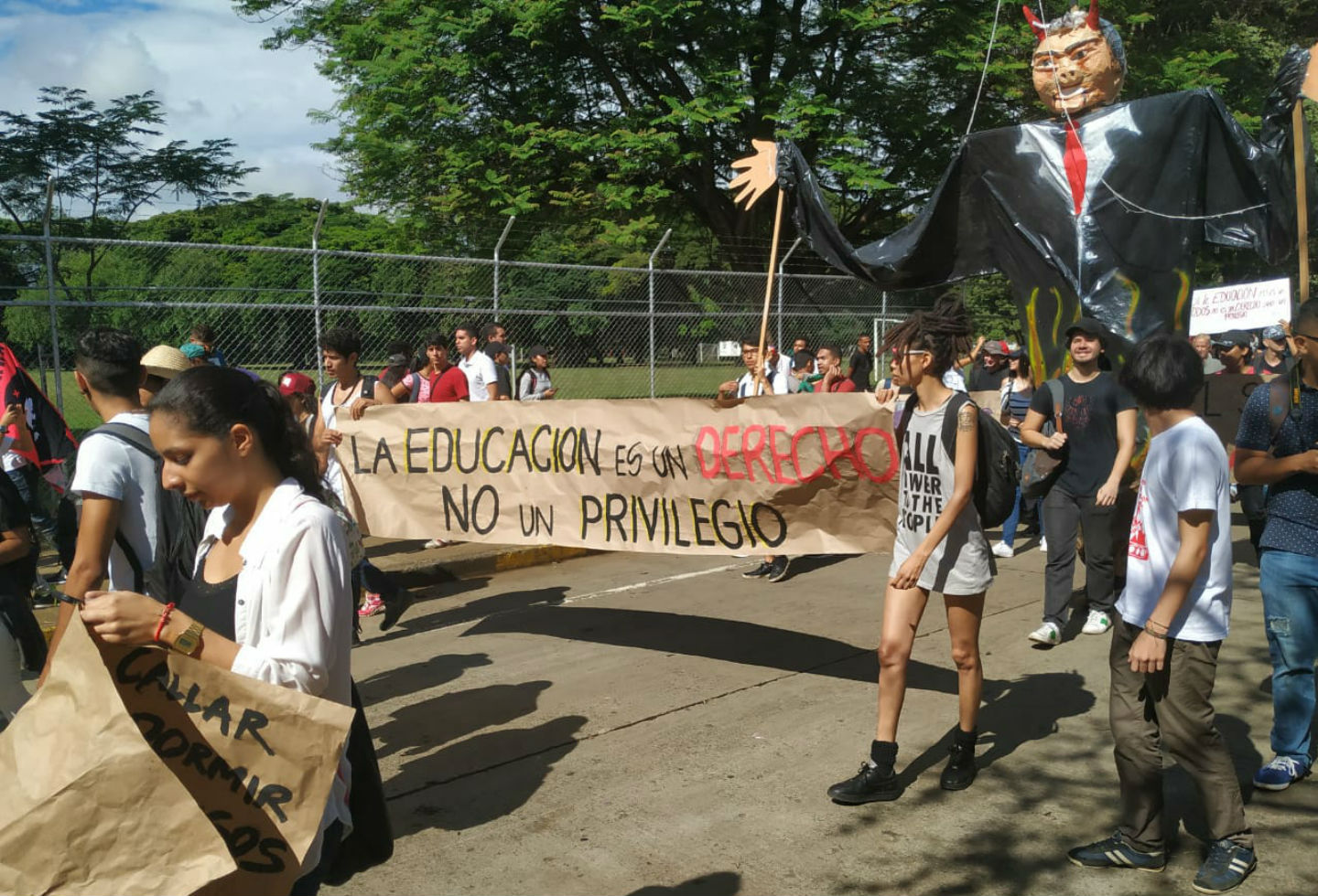 Marcha estudiantil en Cali