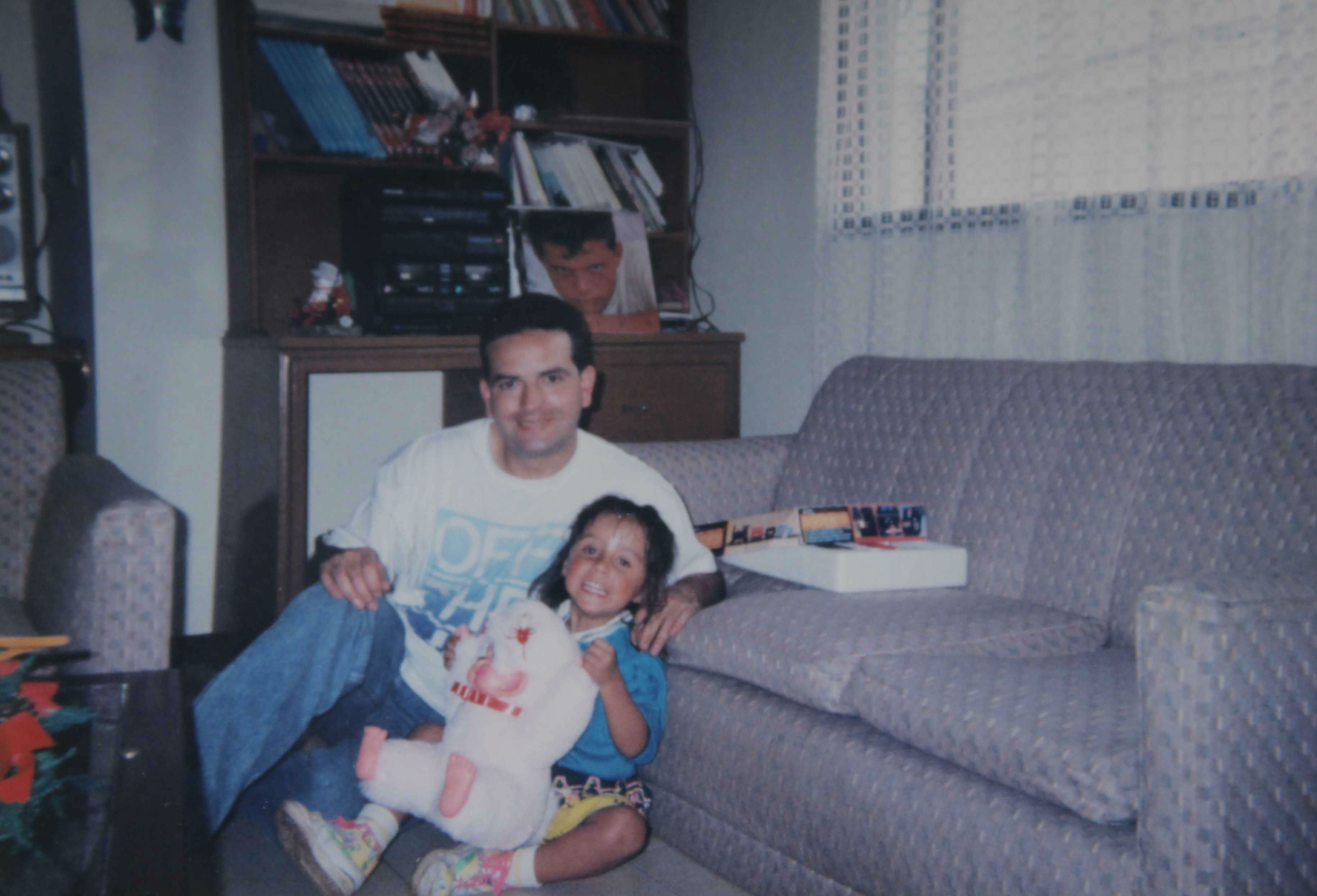 Julián Guevara junto a su hija Ana María