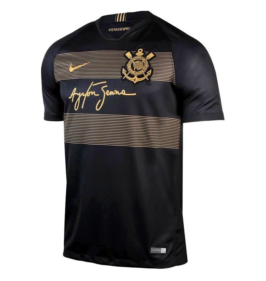 Camiseta de Corinthians en homenaje a Ayrton Senna