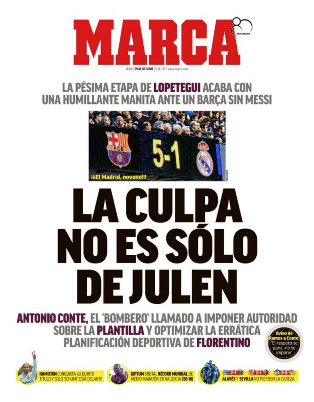 Manita Letal Y Más Portadas De La Goleada Del Barça Al Real