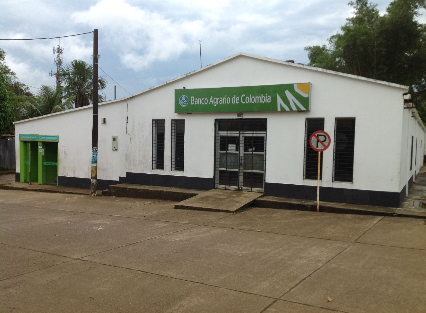 La sede del Banco Agrario en Mitú se ve así 20 años después de la Toma.