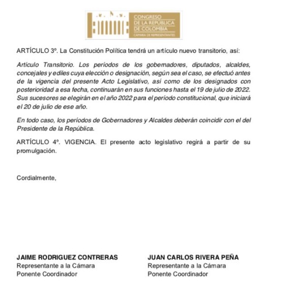 Los alcaldes están cerca de ampliar su periodo hasta 2022