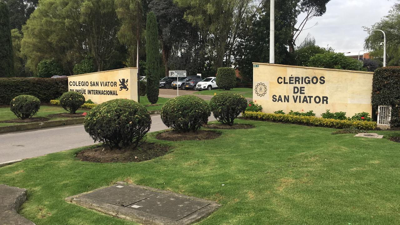 Fachada del colegio San Viator, en Bogotá