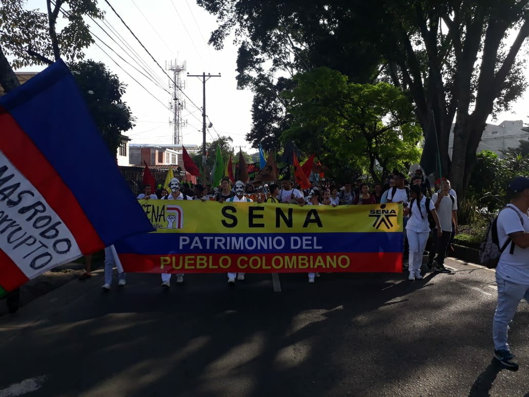 Marchas estudiantiles en Cali