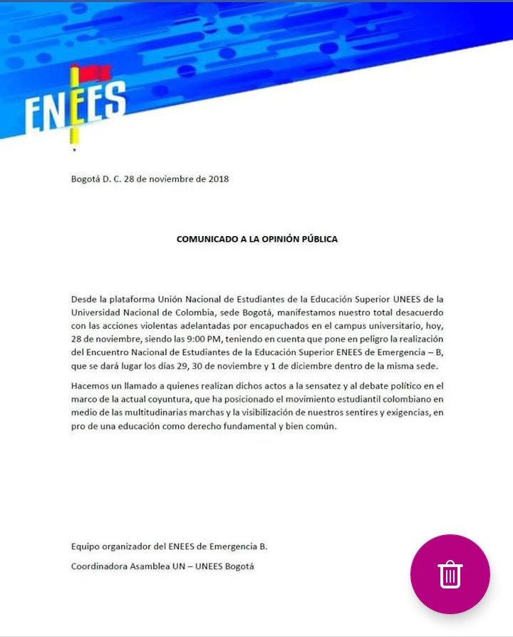 Comunicado Universidad Comunicado Universidad
