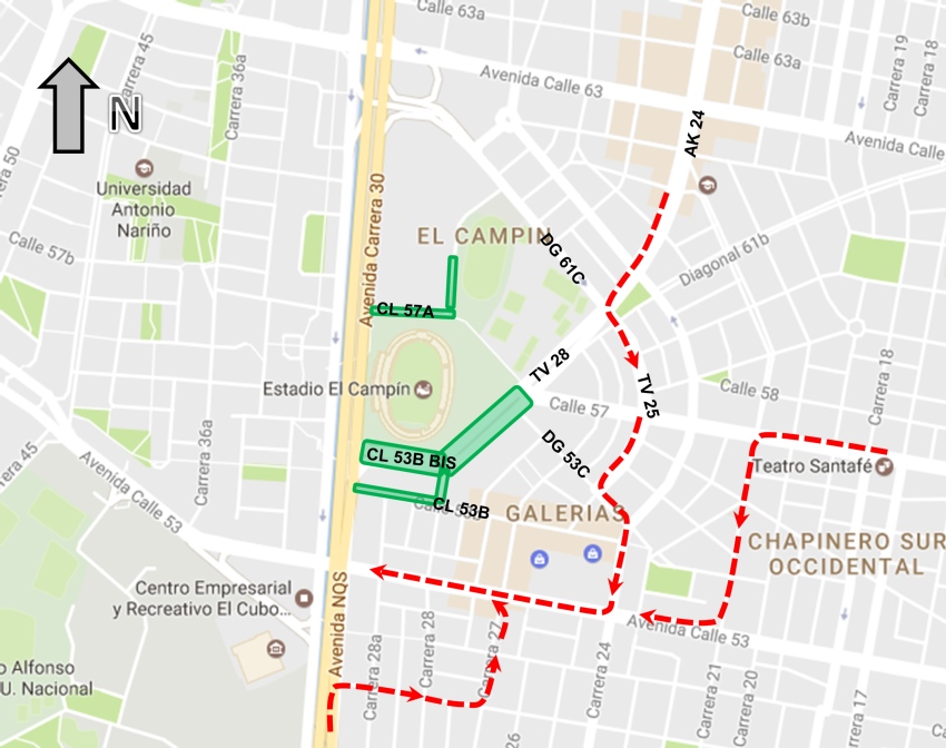 Desvíos por concierto de Roger Waters