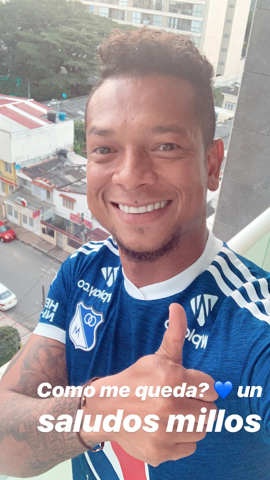 Fredy Guarín con la camiseta de Millonarios