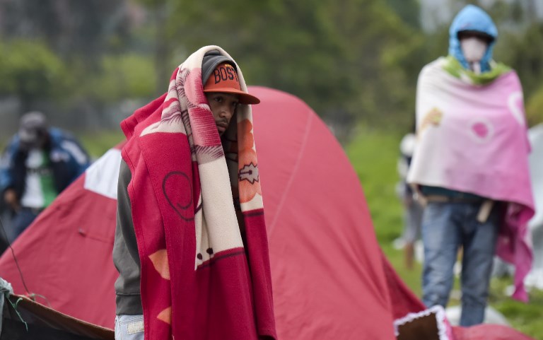 Migrantes venezolanos en Bogotá