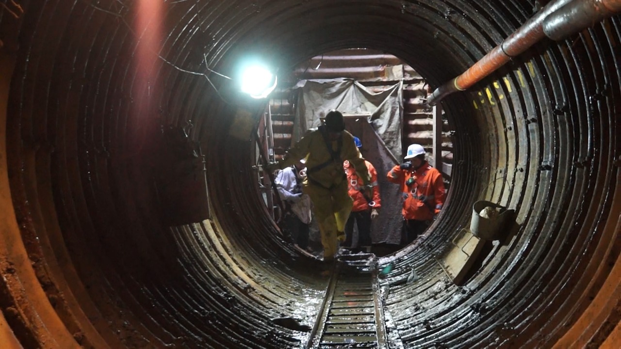 Túnel recolector de aguas lluvias