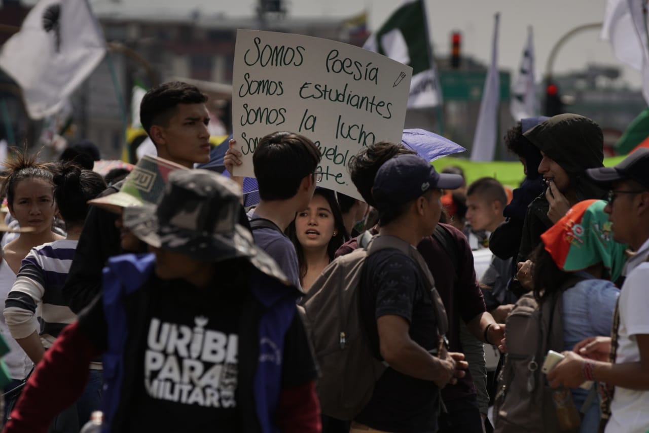 Marchas de los estudiantes universitarios en Bogotá 14