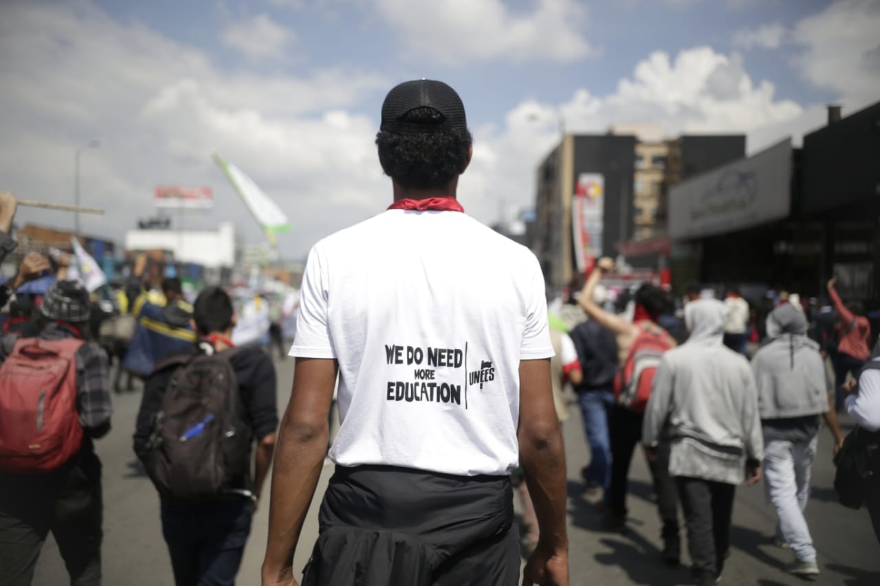 Marchas de los estudiantes universitarios en Bogotá 11