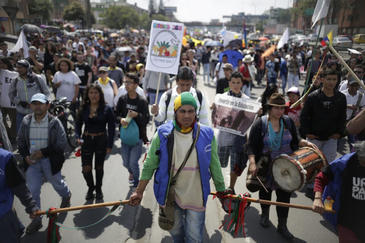 Marchas de los estudiantes universitarios en Bogotá 12