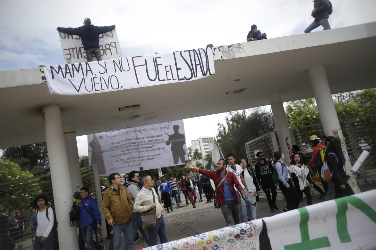 Marchas de los estudiantes universitarios en Bogotá 2