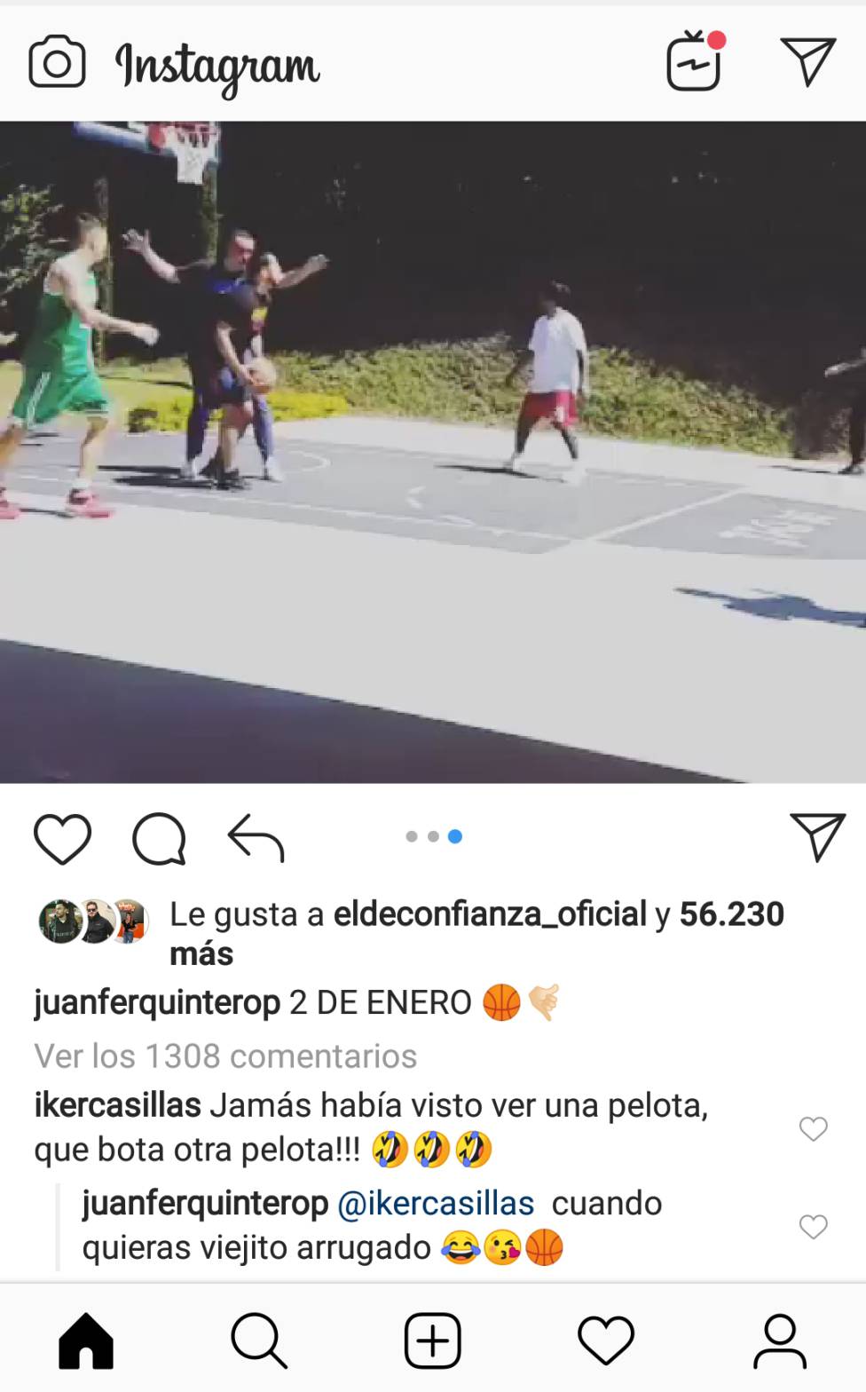 Juan Fernando Quintero e Iker Casillas | Broma en Instagram