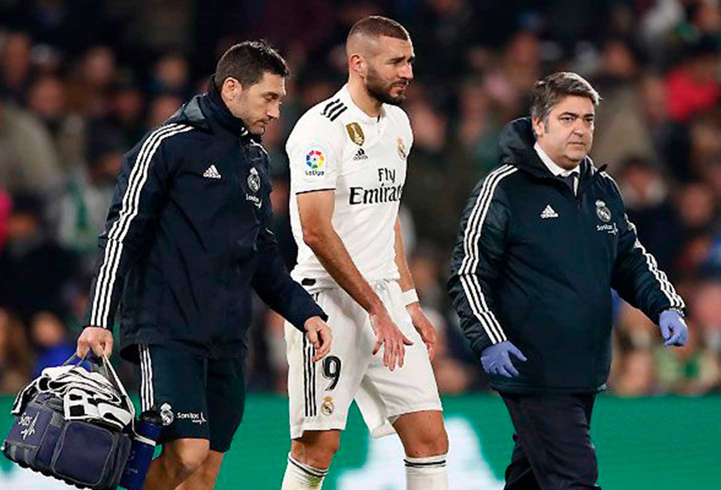 Imagen La dolorosa fractura en el dedo de Karim Benzema ...