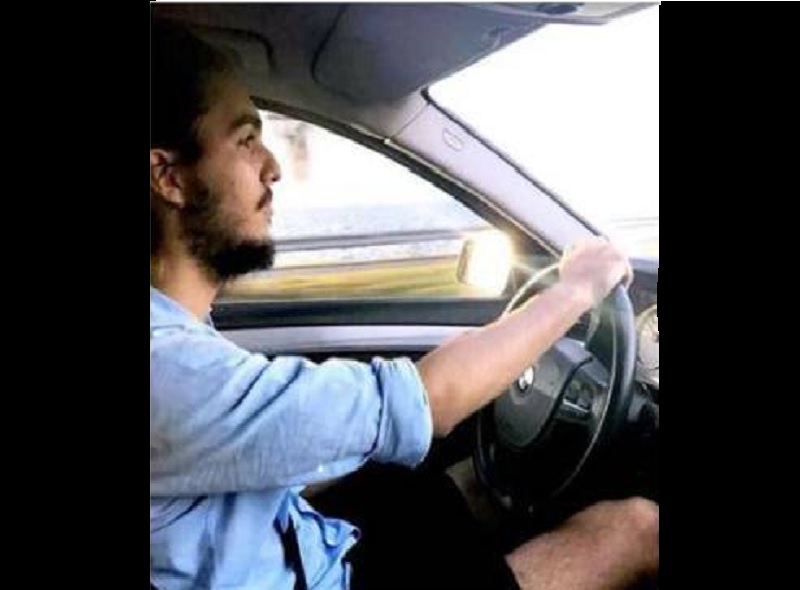 Tony Castro conduciendo un BMW