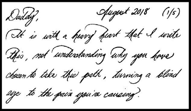 Carta Meghan Markle