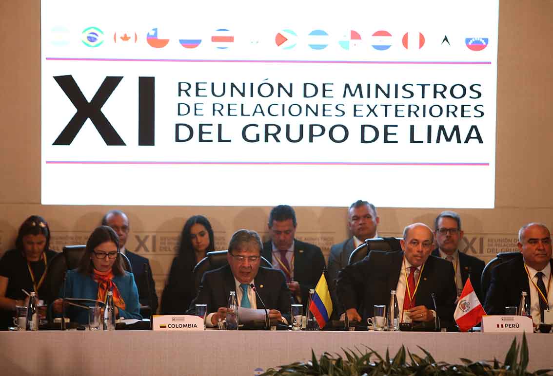 Tres de los integrantes del Grupo de Lima -México, Guyana y Santa Lucía- no reconocen a Guaidó.