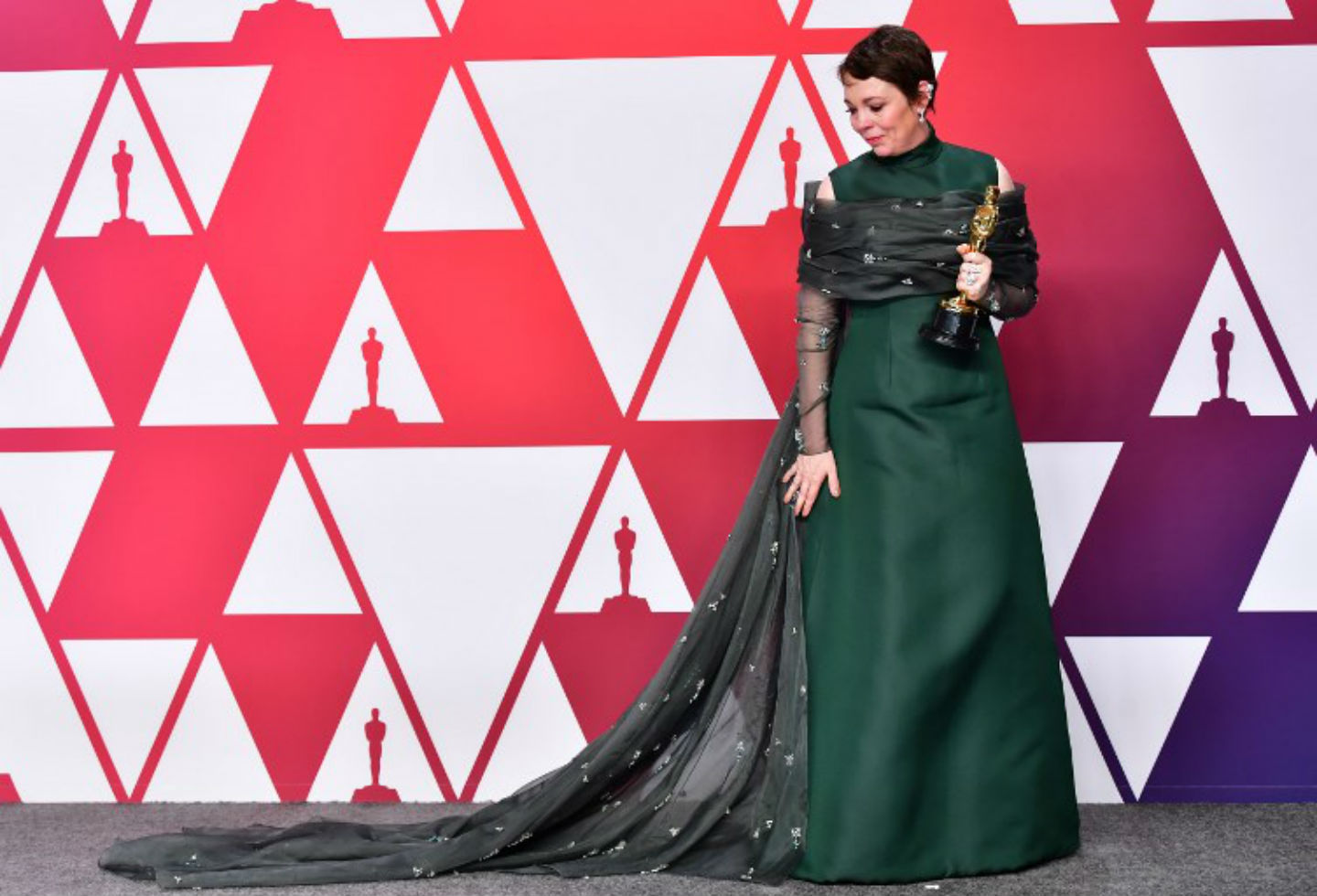 Olivia Colman en los Premios Óscar 2019.