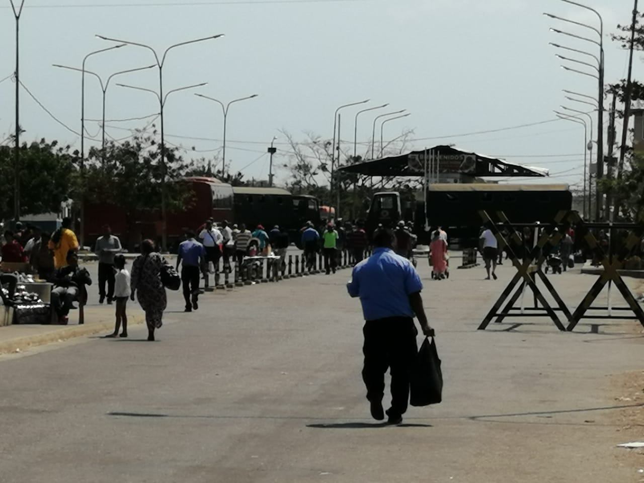 Frontera con Venezuela en La Guajira, Paraguachón.