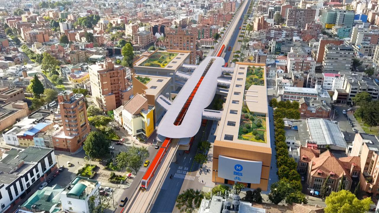 Render metro de Bogotá, que se adjudicará por 20 años