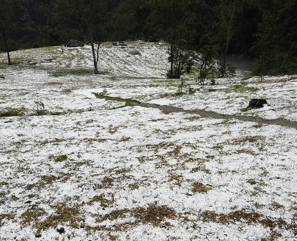 Cayó nieve en Ráquira (Boyacá) y causó estragos