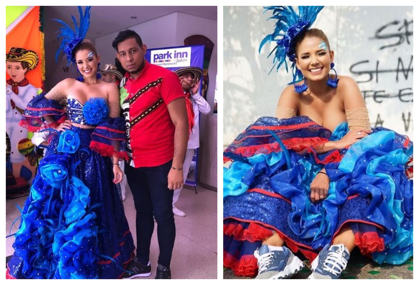 Melissa Martínez también hizo parte del Carnaval de Barranquilla