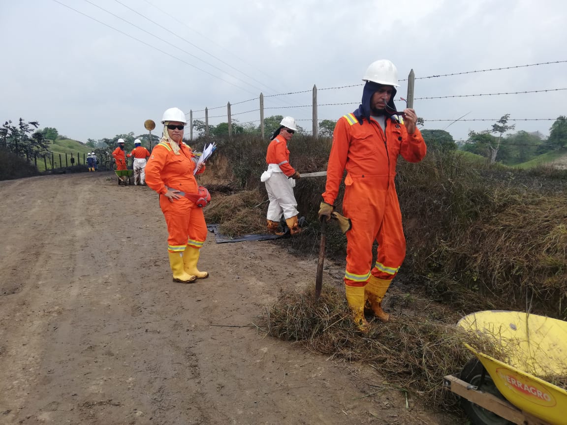 Funcionarios de Ismocol y Ocensa atendieron la emergencia en Puerto Boyacá