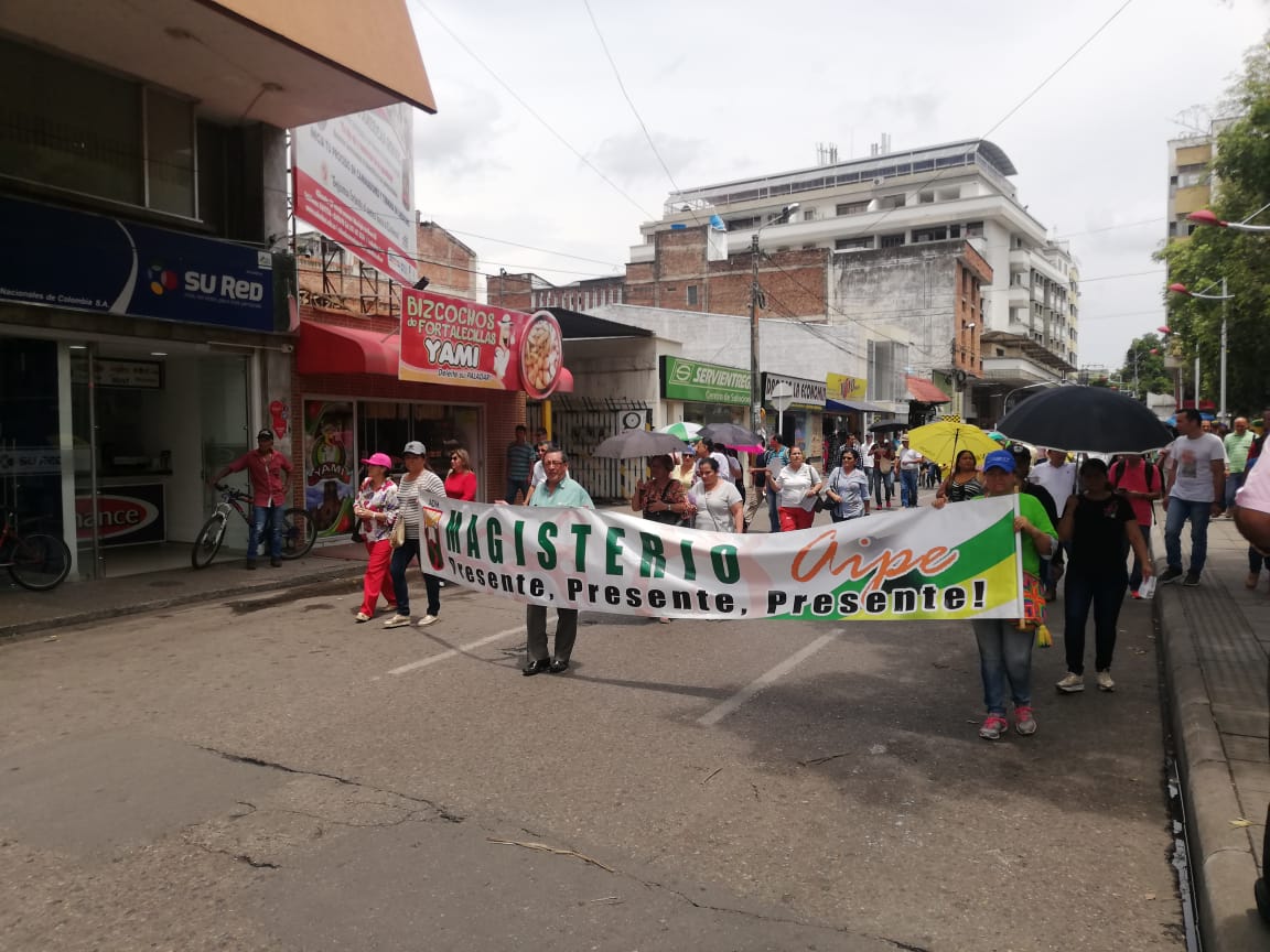 Protestas profesores en Neiva.
