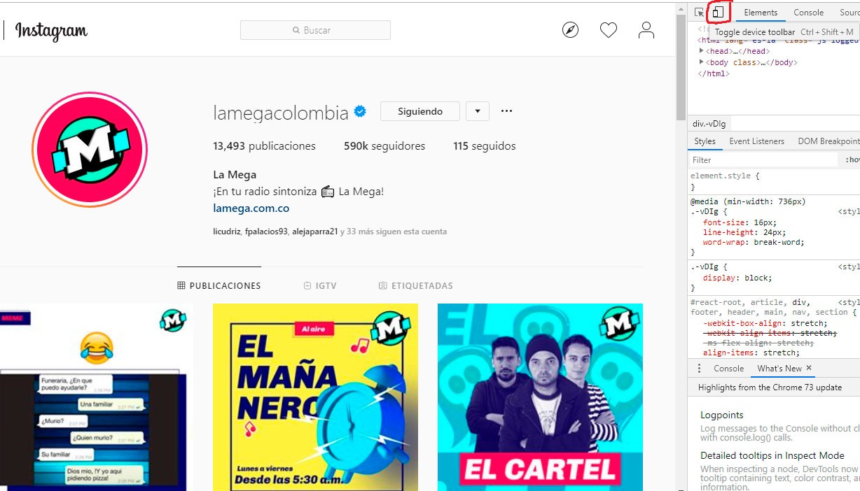 Publicar en Instagram desde el pc