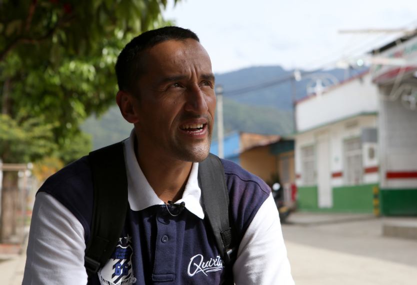 José Yamid Garzón, víctima de minas antipersonales.