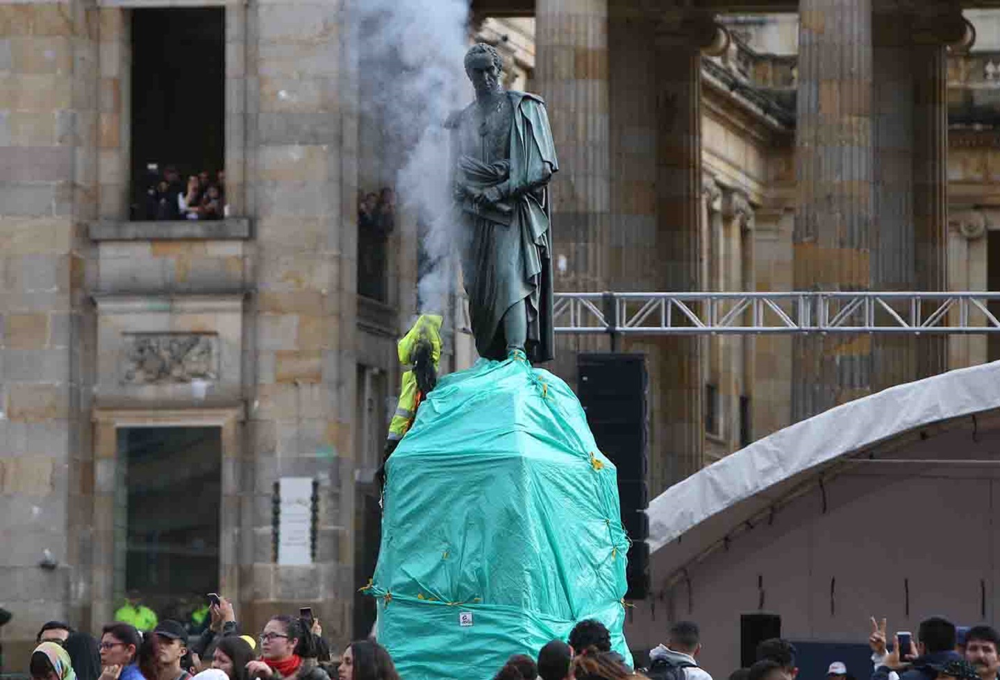 Manifestaciones en la Plaza de Bolívar 25 de abril de 2019