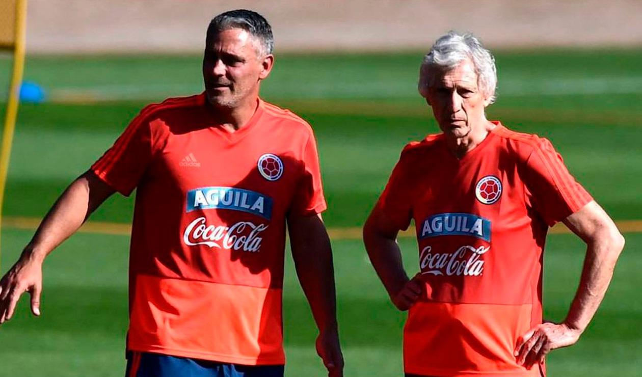 Patricio Camps y José Pékerman en la Selección Colombia