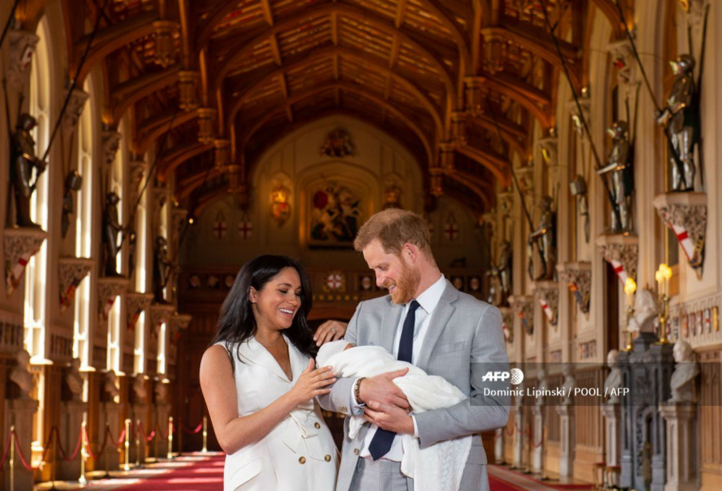 Meghan Markle y el príncipe Harry presentan a su primer hijo