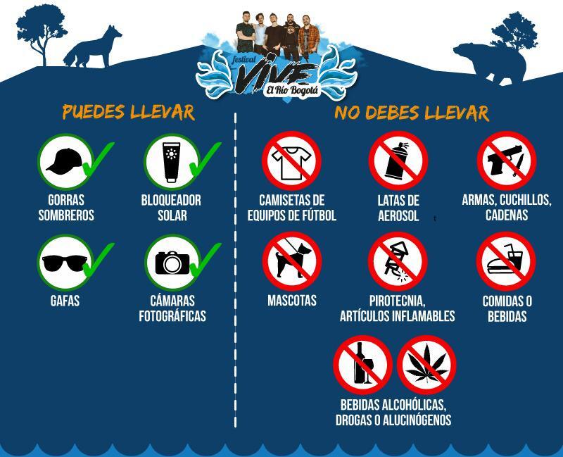 Recomendaciones para asistir al Festival Vive el Río