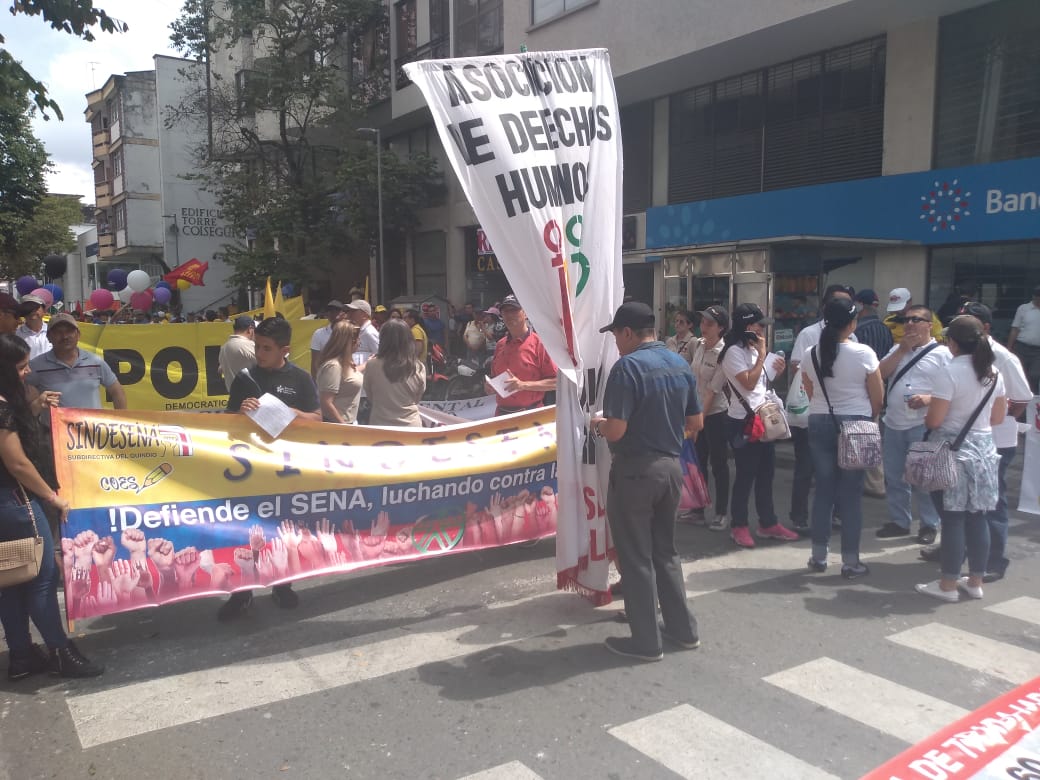 Marchas primero de mayo Armenia