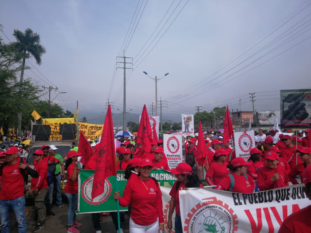 Marchas primero de mayo en Cali