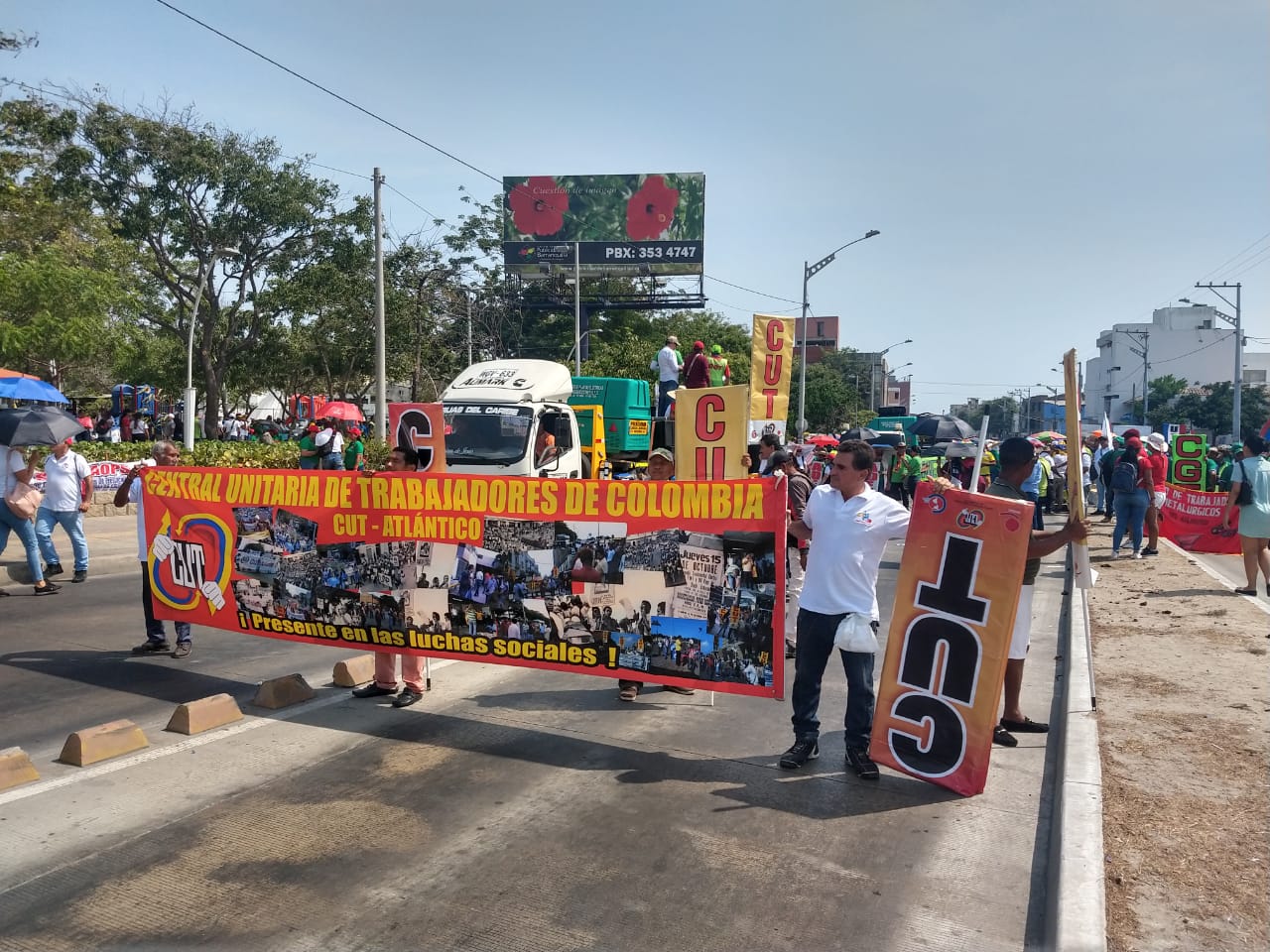 Marchas Día del Trabajo en Barranquilla