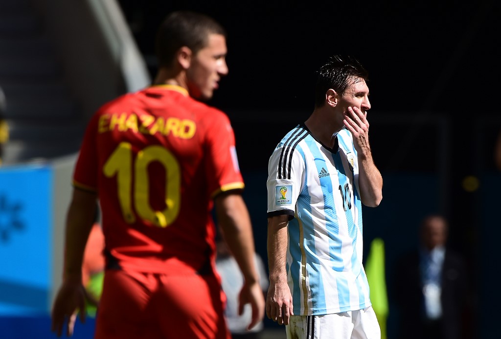 Eden Hazard y Leo Messi en Rusia 2018