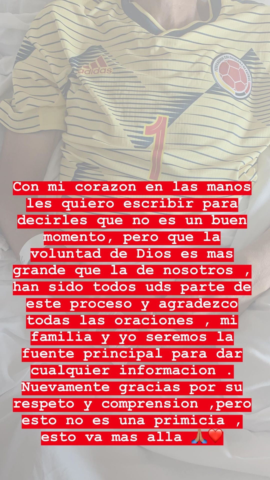 Mensaje de Daniela Ospina