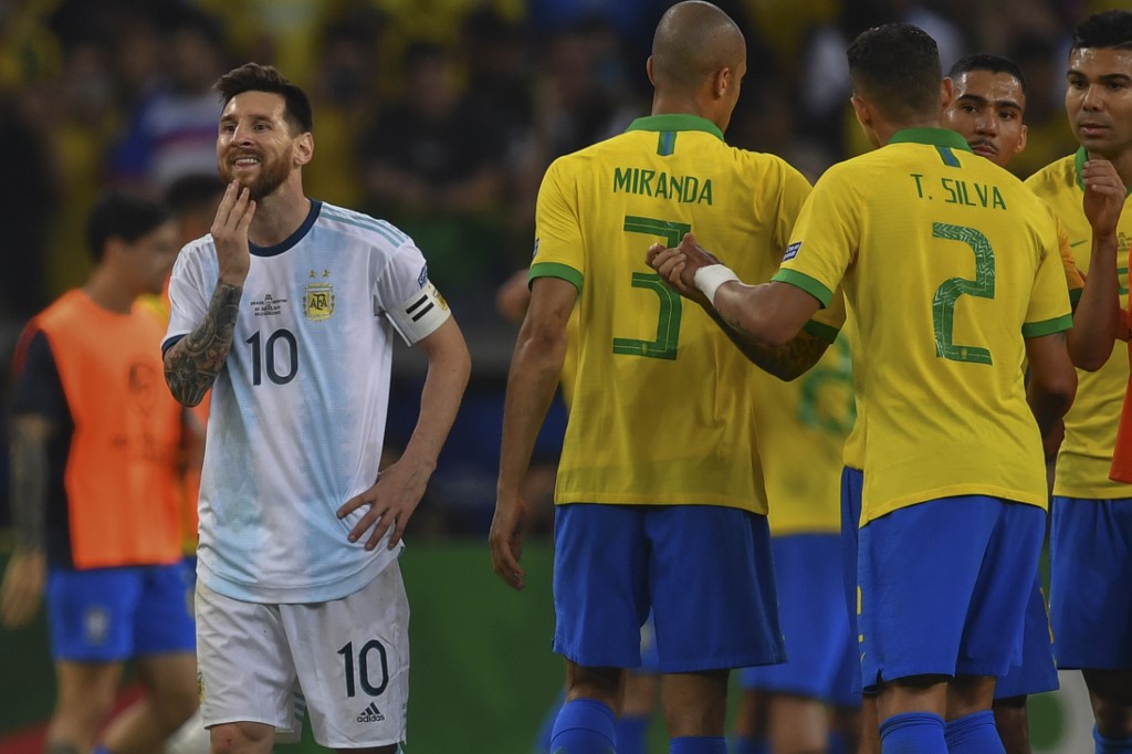 Messi en un Brasil vs Argentina (Copa América Brasil 2019)