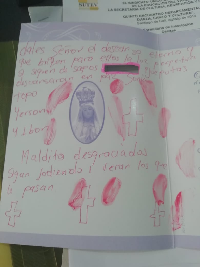 Denuncias líderes sociales